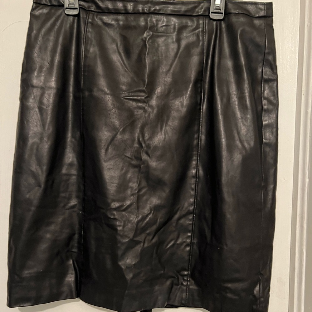 Calvin Klein faux leather skirt size 14